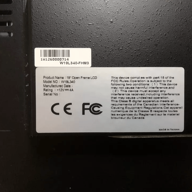 19" Tough Grade Monitor