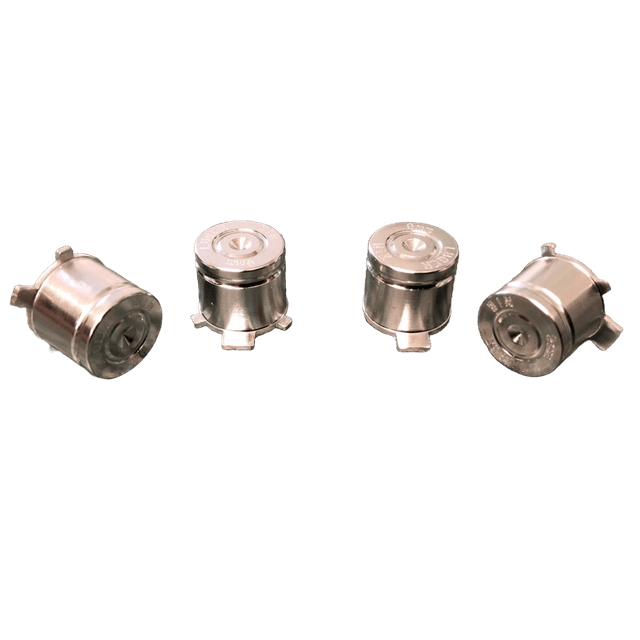 PS5 Controller Aluminium Metal Joystick Buttons D-Pad & Caps Silver