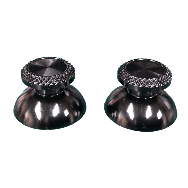 PS5 Controller Aluminium Metal Joystick Caps Black | 1 Pair