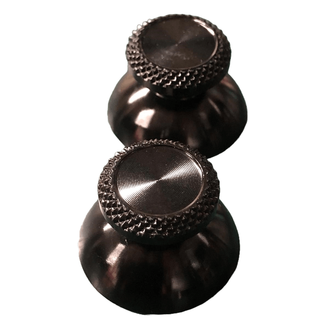 PS5 Controller Aluminium Metal Joystick Caps Black | 1 Pair