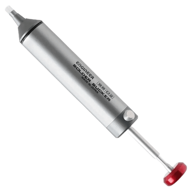 Engineer SS-02 Solder Sucker De-Soldering Pump with Silicone Nozzle