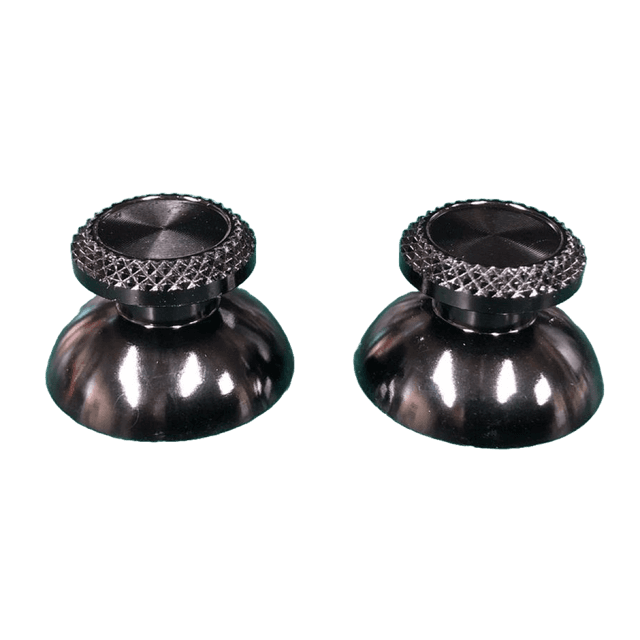 PS5 Controller Aluminium Metal Joystick Caps Black | 1 Pair