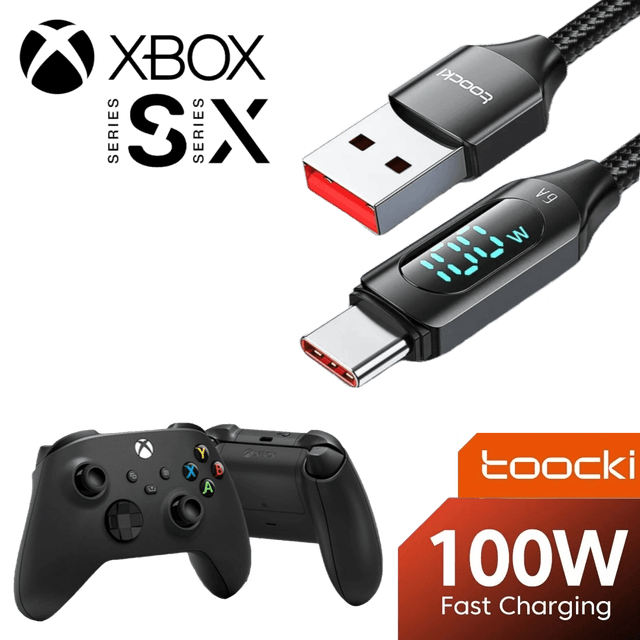 Series X/S Controller 2 Meter Charging Cable USB-A to USB-C