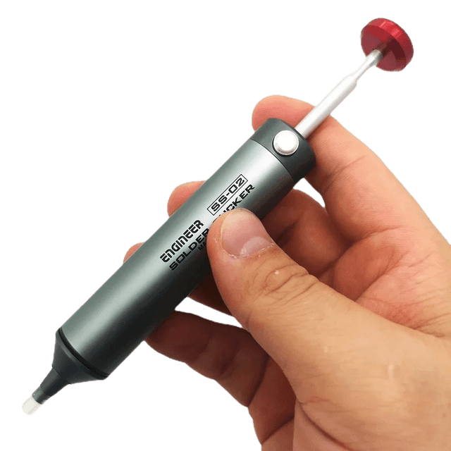 Engineer SS-02 Solder Sucker De-Soldering Pump with Silicone Nozzle