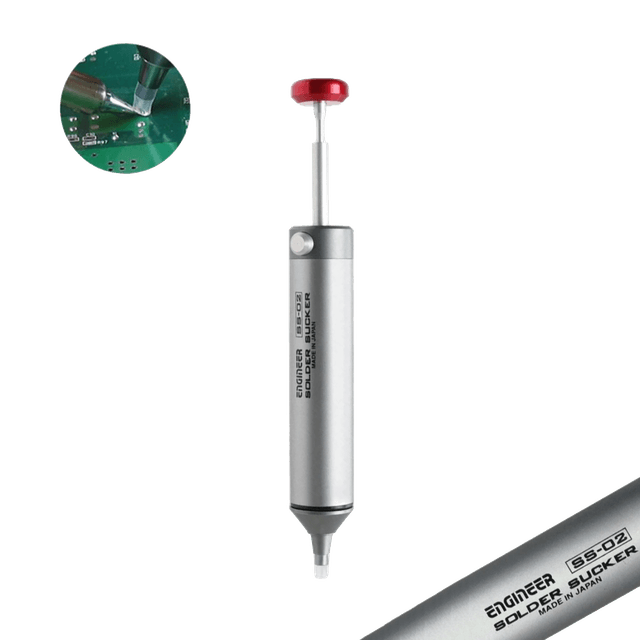 Engineer SS-02 Solder Sucker De-Soldering Pump with Silicone Nozzle